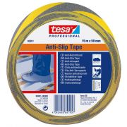 Tesa anti-slip tape zwart/geel 15mm x 15m