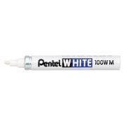Pentel watervaste 100W-medium markeerpen - Wit - lijndikte 3mm