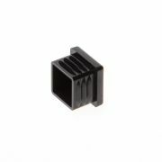Vierkante insteekdop zwart 25x25mm buitenwerkse maat