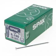 Spax Spaanplaatschroef platverzonken kop verzinkt pozidriv 6.0x140mm (per 100 stuks)