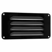 Nedco aluminium schoepenrooster zwart - 180x90mm