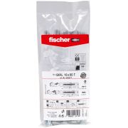 Fischer 536277 SXRL 10 x 80 T Constructie/kozijnpluggen - T40 - verzonken schroef - verzinkt staal (10st) - 536277