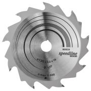 Bosch speedline cirkelzaagblad - 130x16x9t - hout