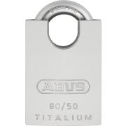 ABUS Hangslot titalium - 50mm - aluminium/RVS Beugel