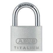 ABUS Hangslot titalium - 60mm - 96TI - aluminium (Verpakt in blister)