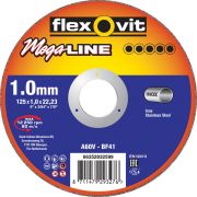Flexovit doorslijpschijf vlak mega-line Inox - 180x1,6x22,23mm