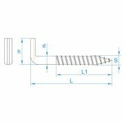 GebuVolco 006 schroefduim met zaagsnede 5.80x80x18 mm ijzer gegalvaniseerd 006.00080.1020