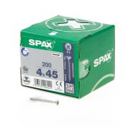 Spax Spaanplaatschroef platverzonken kop verzinkt pozidriv 4.0x45mm (per 200 stuks)