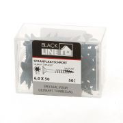 Hoenderdaal Spaanplaatschroef zwart platverzonken kop TX25 6.0X50