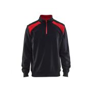 Blaklader sweater 3353- 1158 zwart/rood mt L