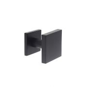 Intersteel voordeurknop - vast verkropt vierkant - 64/54mm - éénzijdige montage - RVS - zwart
