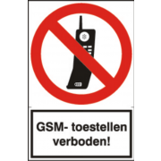 Artelli Sticker Gsm-toestellen verboden