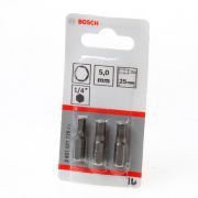 Bosch Bitskaart inbus 5mm blister van 3 bits