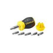 Stanley multibit stubby schroevendraaier - incl 6 bits - magnetische bithouder
