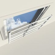 SecuBar Plus 2 raam- en lichtkoepelbeveiliging wit hoogte 54.5 cm uitschuifbaar 69-90cm SKG** 2010.400.200