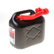 Kelfort Jerrycan zwart voor benzine/water schenktuit 5 liter