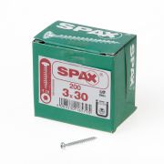 Spax Spaanplaatschroef cilinderkop verzinkt T-Star T10 3.0x30mm (per 200 stuks)