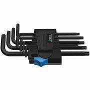 Wera blacklaser stiftsleutelset met vasthoudfunctie - 9-delige - torx - t8-t40