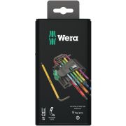 Wera 05073599001 9-delige Multicolour Stiftsleutelset met kogelkop op kaart - Torx / Torx Tamper Resistant - T8-40