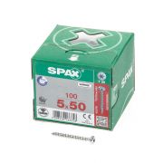Spax Spaanplaatschroef cilinderkop verzinkt T-Star T20 5.0x50mm (per 100 stuks)
