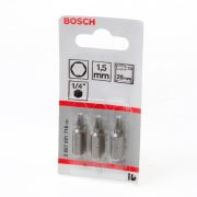 Bosch Bitskaart inbus 1.5mm blister van 3 bits