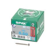 Spax Spaanplaatschroef cilinderkop RVS T-Star T20 5.0x50mm (per 100 stuks)