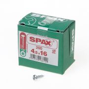Spax Spaanplaatschroef cilinderkop verzinkt T-Star T20 4.5x16mm (per 1000 stuks)