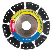 Carat slijpkop - 125x22,23mm - kunstof buizen - master