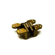 DX® Scharnier SOSS 218 PB 28x117 mm deurdikte ca. 40 mm zamac vermessingd