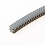 Heering Inleg trapstrip kunststof met T-Profiel aluminium antislipprofiel 8 x 11mm