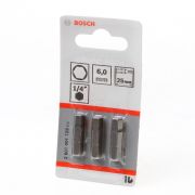 Bosch Bitskaart inbus 6mm blister van 3 bits