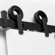Intersteel schuifdeursysteem - modern top - 2 meter - mat zwart