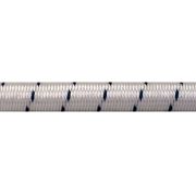 Chr. Muller touw elastiek - 5mm wit-zwart HASP (Per 100m)