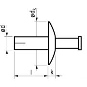 Masterfix Blindklinknagel 4,8x20mm Hammerdrive - aluminium/RVS(A2) (Per 250 stuks)