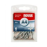 Novus Blindklinknagel 4x6mm - Type A4 - aluminium/staal (Per 30 stuks)