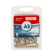 Novus Blindklinknagel 3x6mm - Type A3 - aluminium/staal (Per 30 stuks)