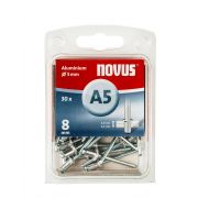 Novus Blindklinknagel 5x8mm - Type A5 - aluminium/staal (Per 30 stuks)