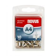 Novus Blindklinknagel 4x10mm - Type A4 - aluminium/staal (Per 30 stuks)