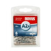 Novus Blindklinknagel 2,4x6mm - Type A2,4 - aluminium/staal (Per 30 stuks)