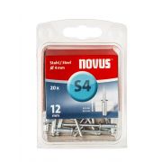 Novus Blindklinknagel 4x12mm - Type S4 - staal verzinkt (Per 20 stuks)