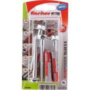 Fischer plug Duopower met zeskantschroef 10x50mm (Per 4 stuks)