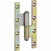 Wallebroek Paumelle verzinkt DIN links 140 x 70mm