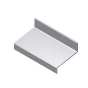 Aluart Waterslagprofiel aluminium brute onbehandeld - hoek 10º - 40mm
