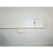 Duco bedieningsstang B=60 1000mm Ral9001 (crème wit)