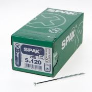 Spax Spaanplaatschroef platverzonken kop verzinkt pozidriv 5.0x120mm (per 200 stuks)