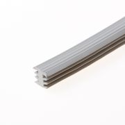 Heering Inleg trapstrip kunststof met T-Profiel grijs antislipprofiel 8 x 11mm