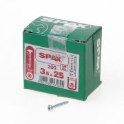 Spax Spaanplaatschroef cilinderkop verzinkt T-Star T15 3.5x25mm (per 1000 stuks)