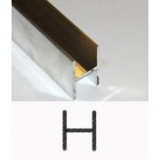 Aluminiuml H-profiel 18 x 32 x 2 x 1.5mm