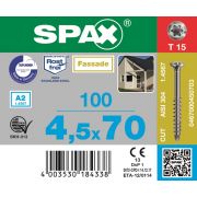 Spax Spaanplaatschroef cilinderkop verzinkt T-Star T15 3.5x30mm (per 1000 stuks)