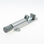 Kws Deurvastzetter aluminium/zilver met rubber dop en veer 30mm 1026-02
